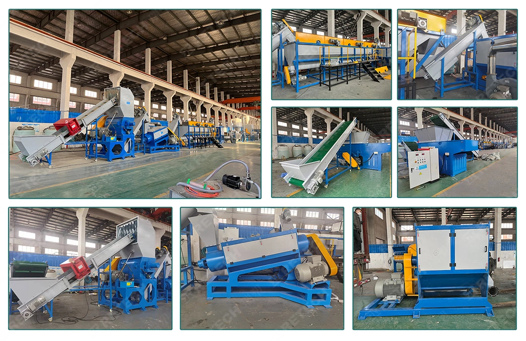 1000kg/Hr Complete PP PE Film Crushing Washing Squeezing and Pelletizing Line Recycling Solution